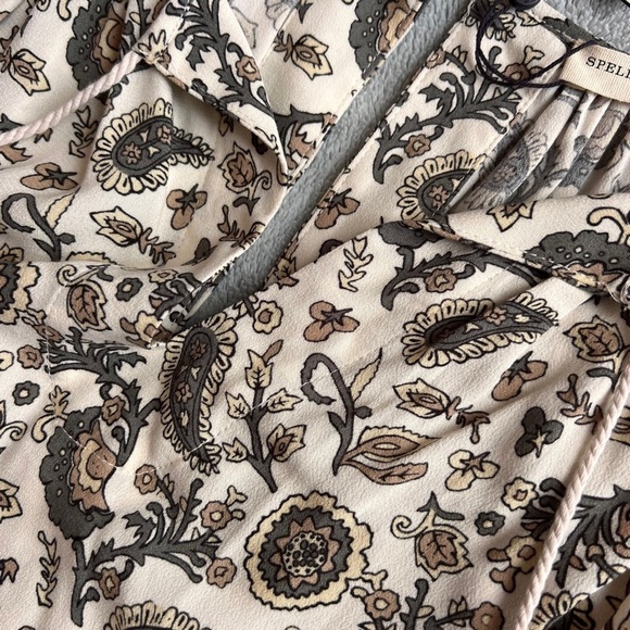 NWT Spell & The Gypsy Collective Journey Flounce Sleeve Paisley Playsuit Romper - Picture 6 of 17